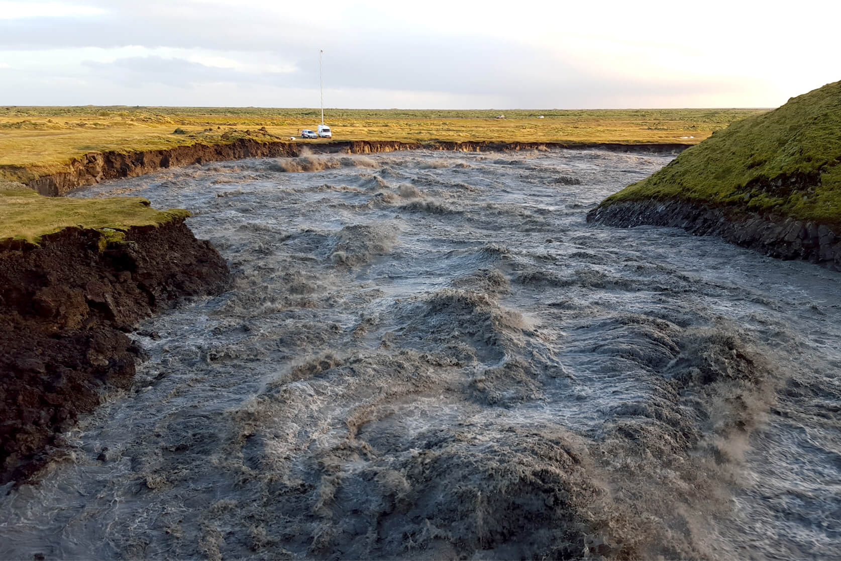 Skaftárhlaup í október 2015. Mynd: Snæbjörn Guðmundsson